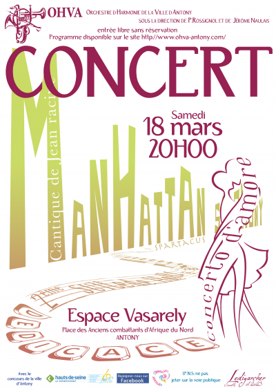 affiche de mars 2023 pour un concert de l'OHVA